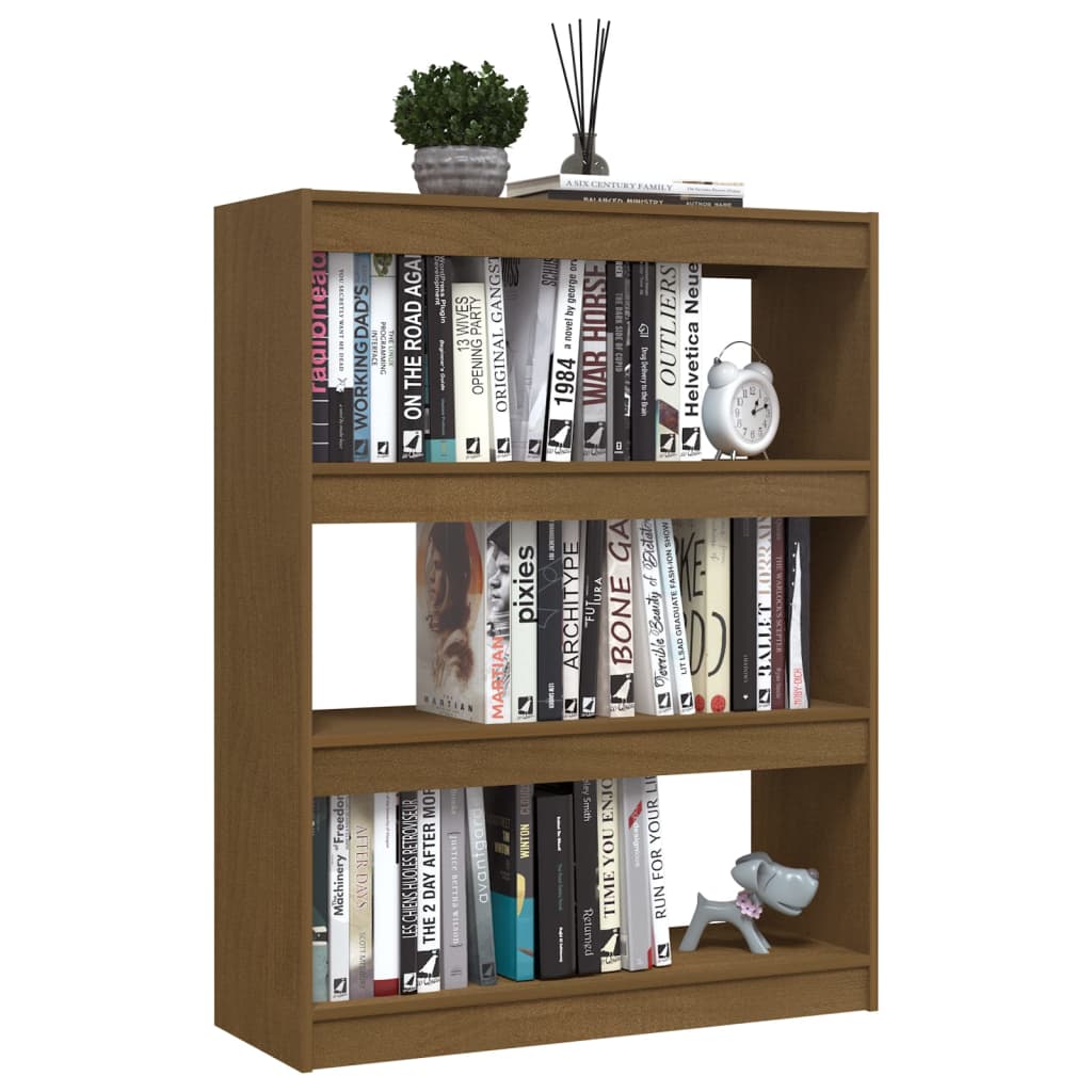 Libreria/Divisorio Ambra 100x30x103 cm in Massello di Pino