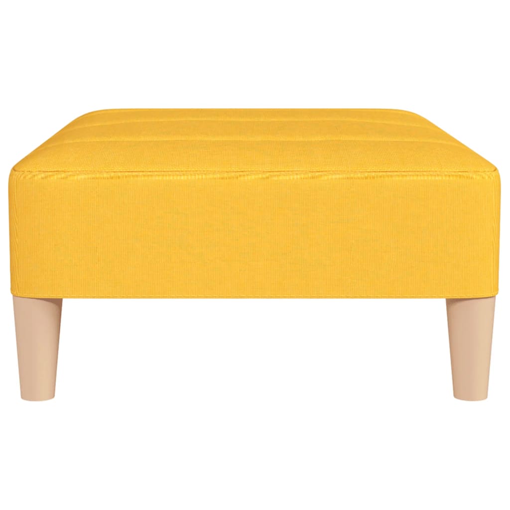Poggiapiedi Giallo 78x56x32 cm in Tessuto