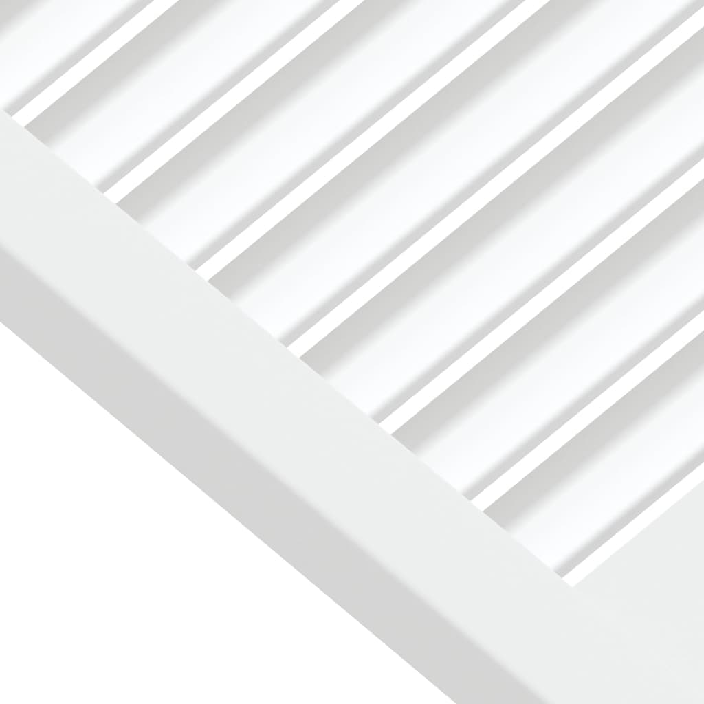 Ante a Lamelle 2 pz Bianche 39,5x49,4 cm in Legno di Pino