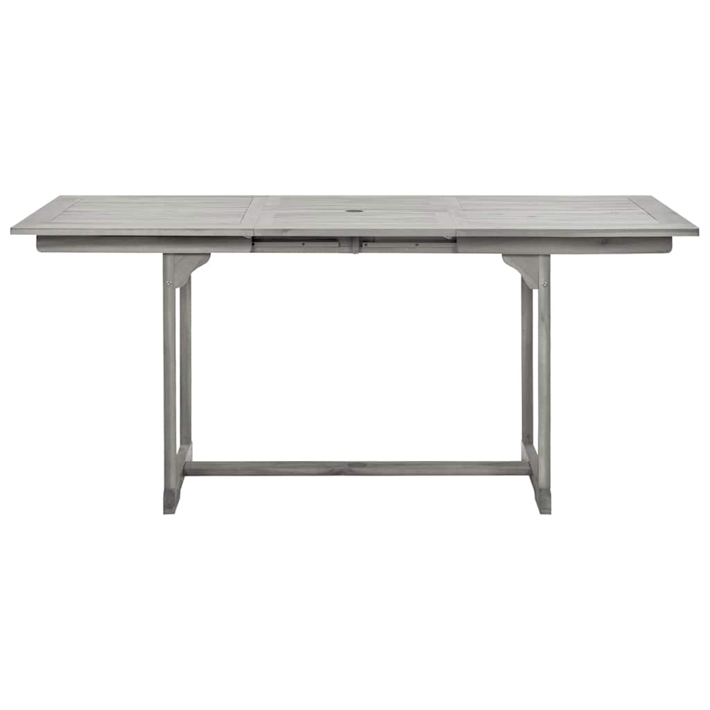 Tavolo da Pranzo per Esterni (120-170)x80x75 cm Massello Acacia