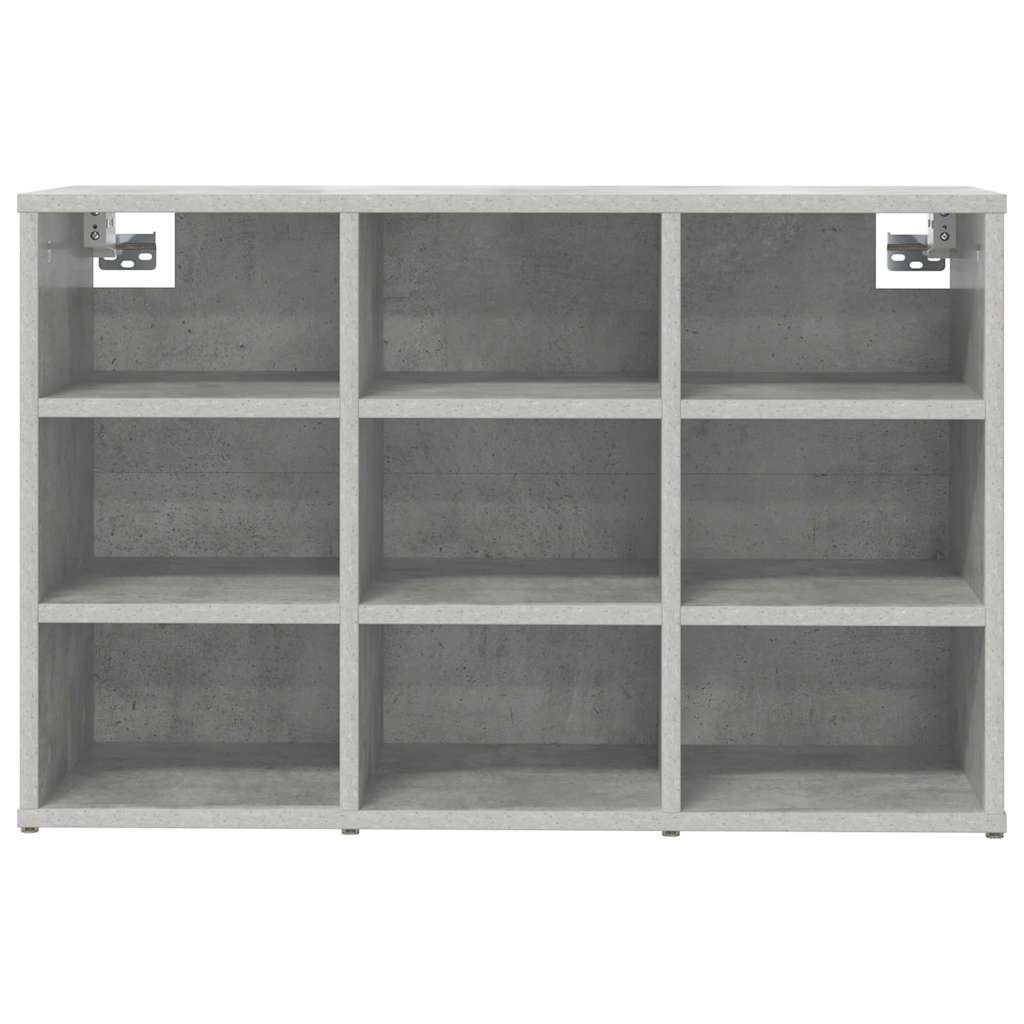 Mobile per scarpe Grigio cemento 77,5 x 30 x 51 cm