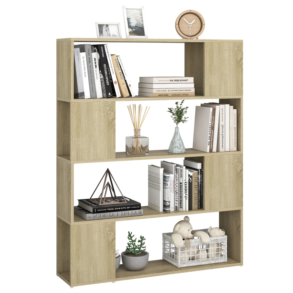 Libreria/Divisorio Rovere Sonoma 100x24x124 cm