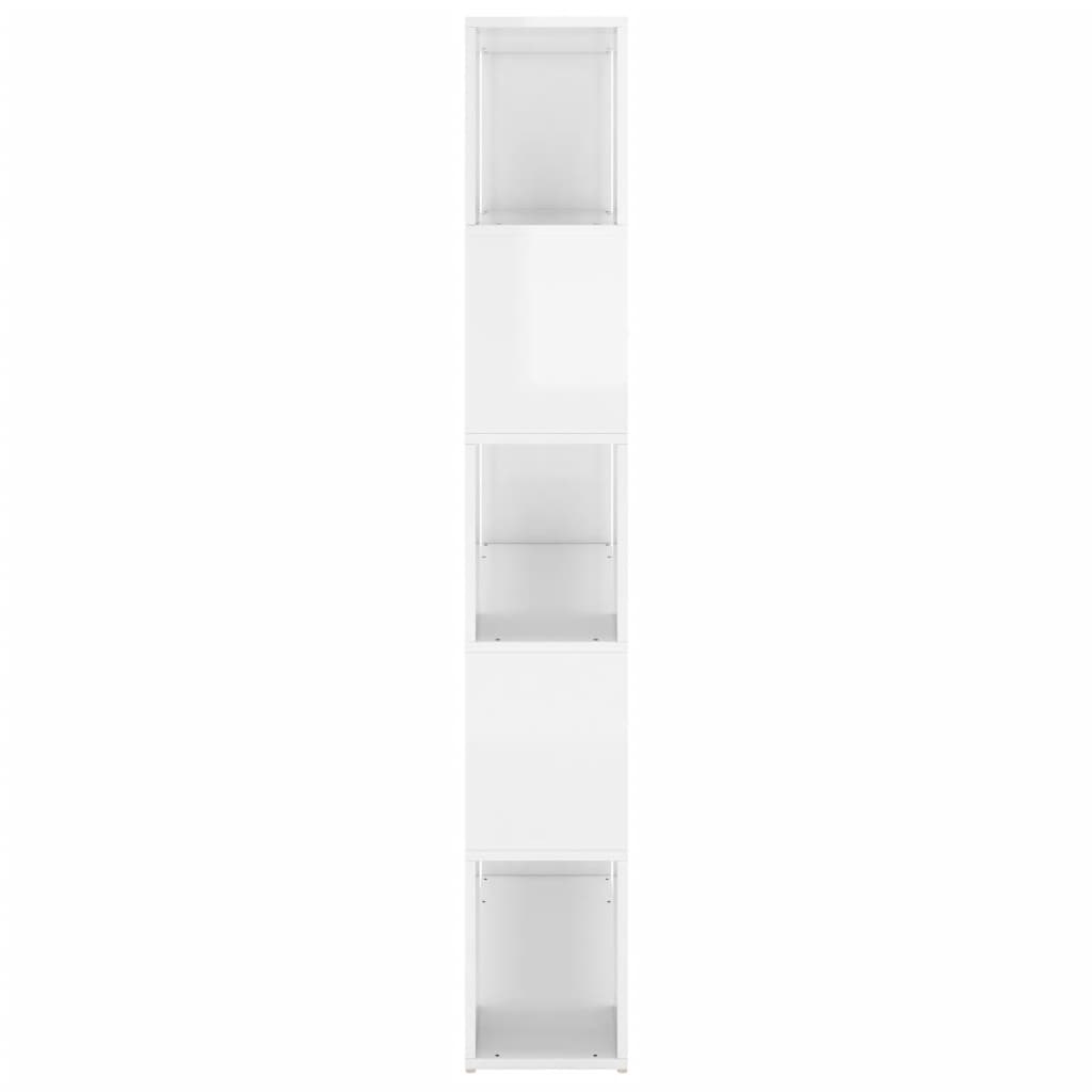 Libreria/Divisorio Bianco Lucido in Legno Multistrato
