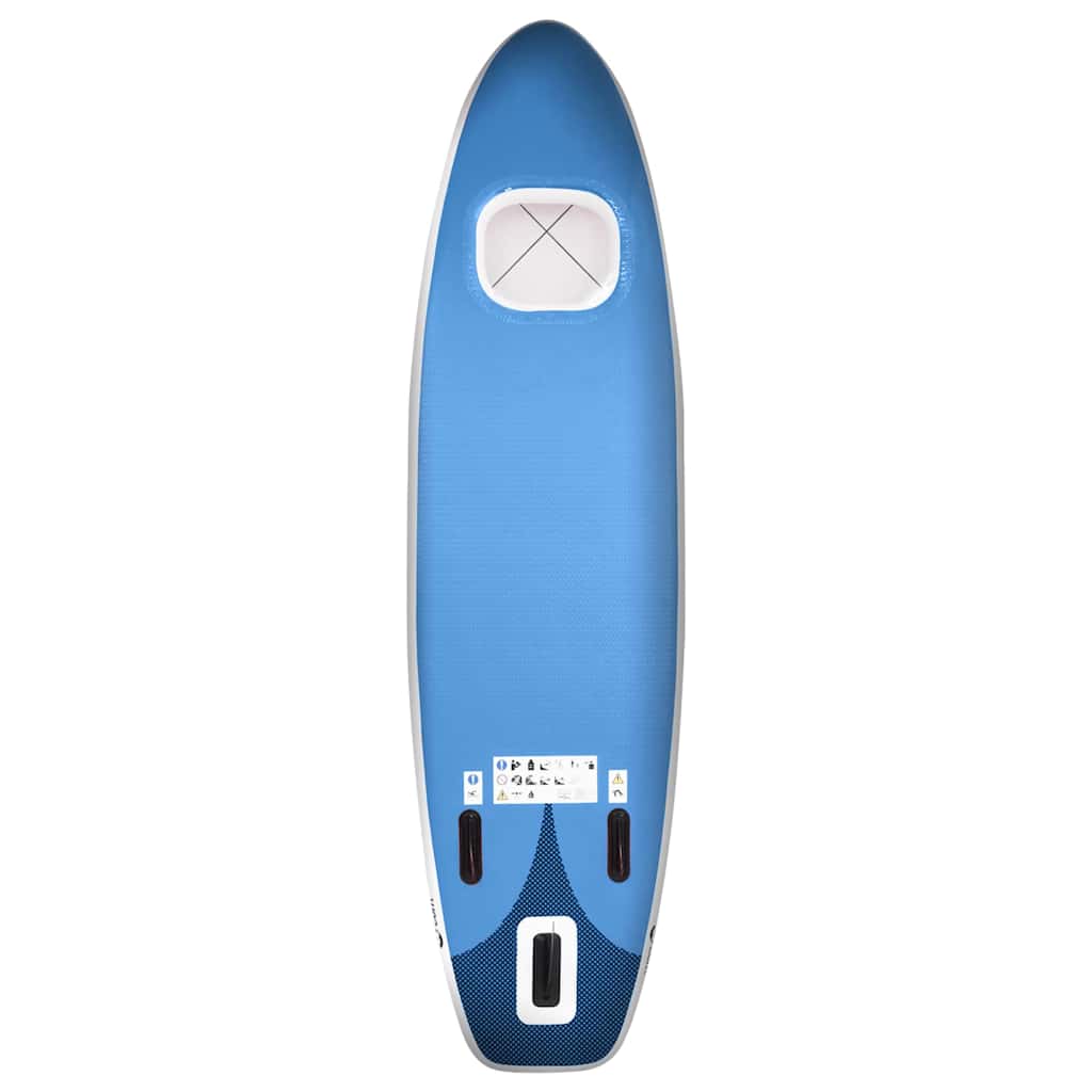 Set Tavola da SUP Gonfiabile Blu 300x76x10 cm
