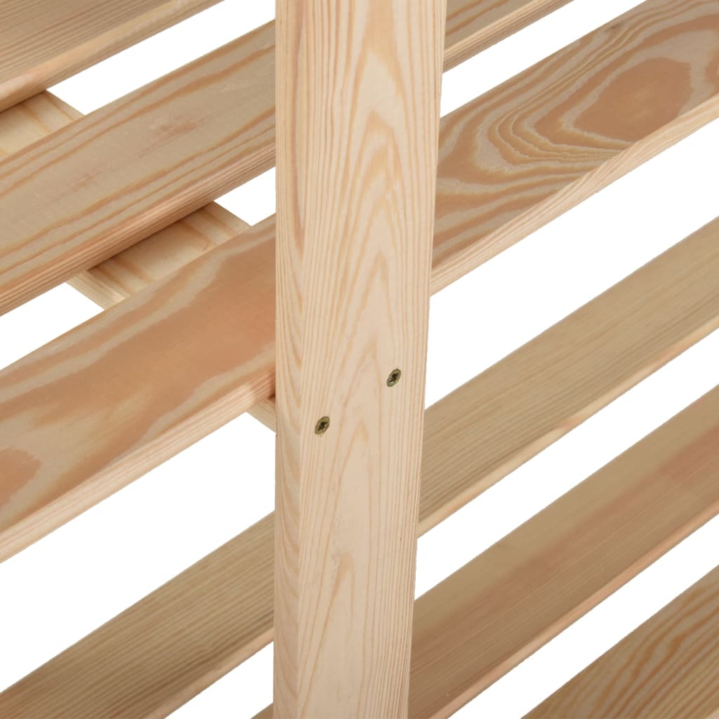 Scaffale a 5 Livelli 170x28,5x170 cm in Legno Massello di Pino