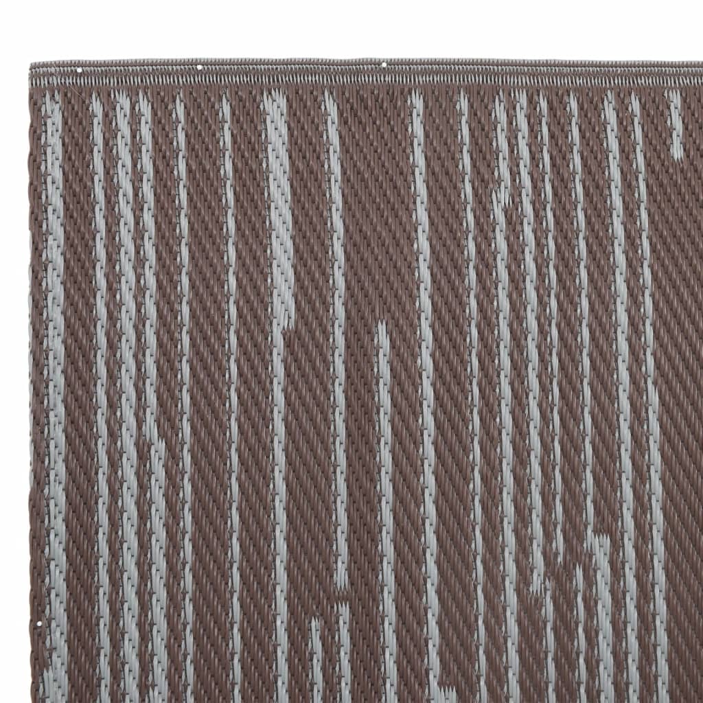 Tappeto da Esterno ARAKIL Marrone 80x250 cm in PP