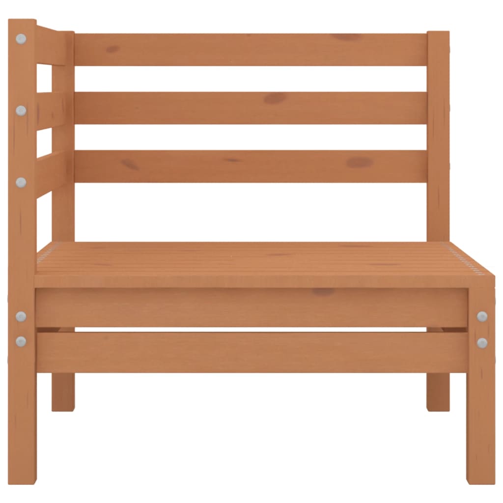 Set Divani da Giardino 3 pz Ambra in Legno Massello di Pino