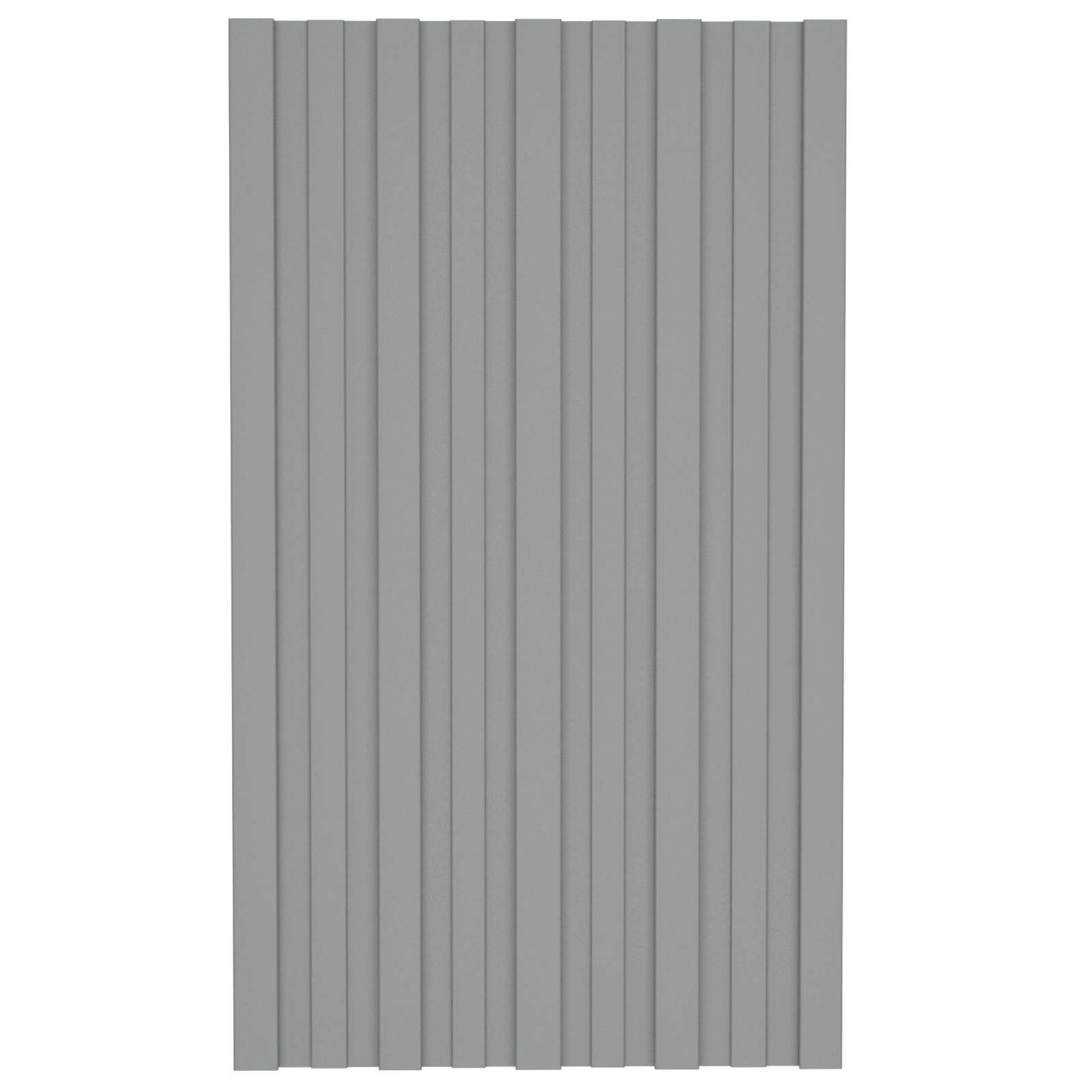 Pannello per tetto 12 pcs Grigio 80 x 45 cm Acciaio zincato