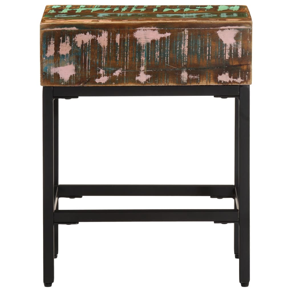 Tavolino 40x30x51 cm in Legno Massello di Recupero