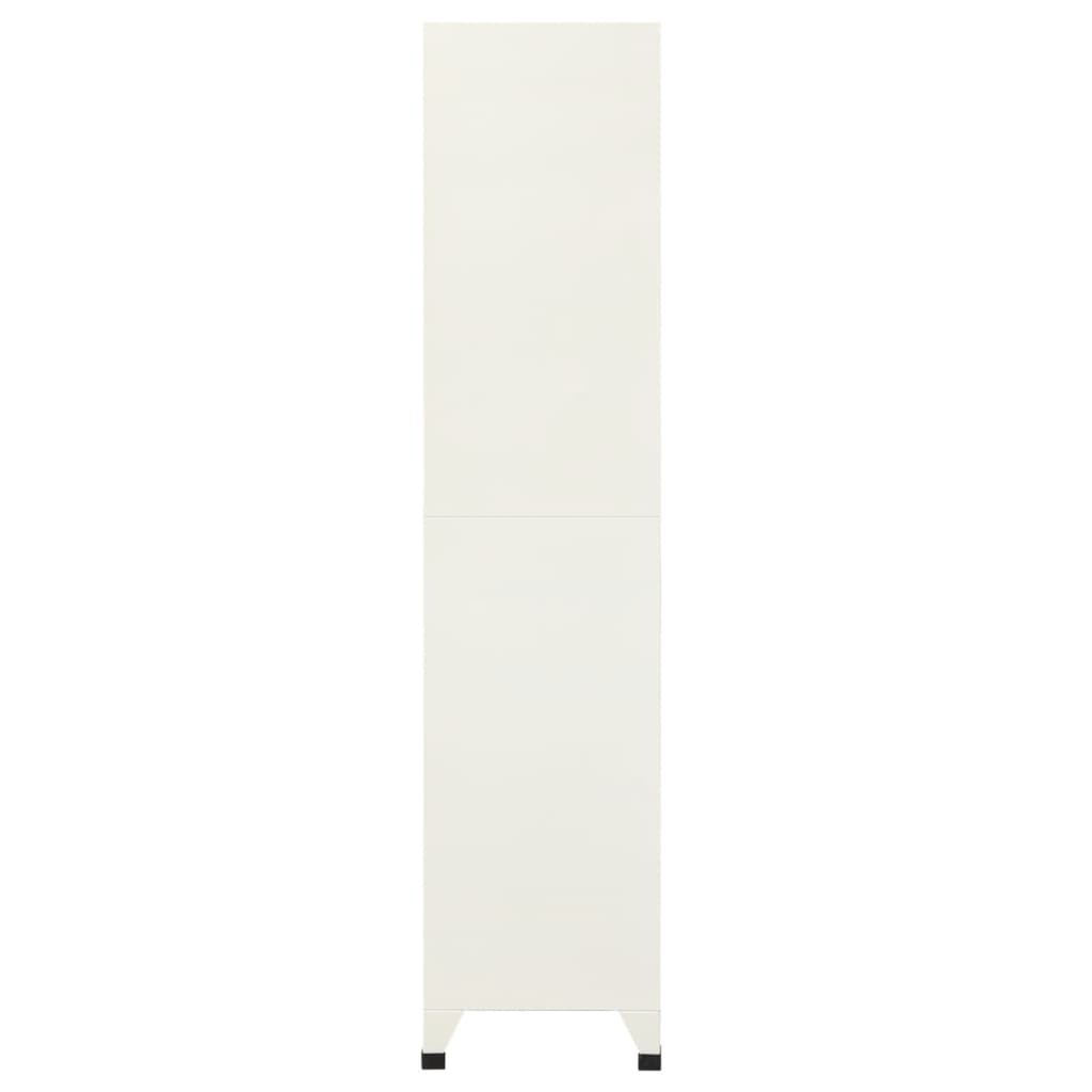 Armadietto con Serratura Grigio e Blu 90x40x180 cm Acciaio