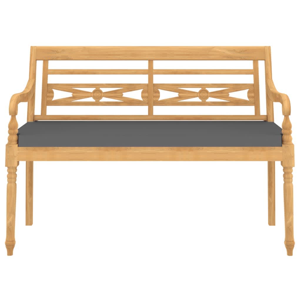Set Divani da Giardino 4pz Cuscini in Legno Massello di Teak