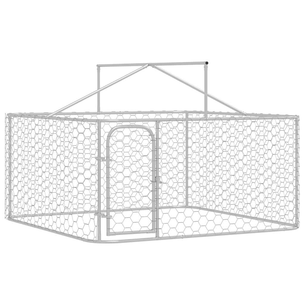 Gabbia per Cani da Esterno con Tetto 200x200x150 cm