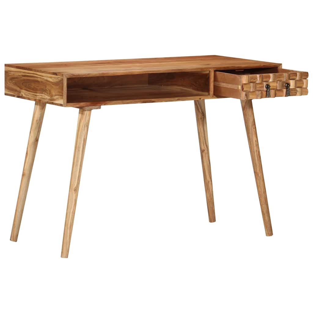 Scrivania 110x50x76 cm in Legno Massello di Acacia