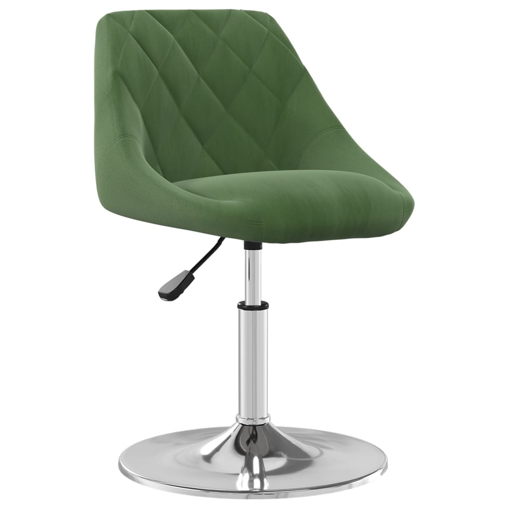 Sedie da Pranzo Girevoli 6 pz Verde Scuro in Velluto
