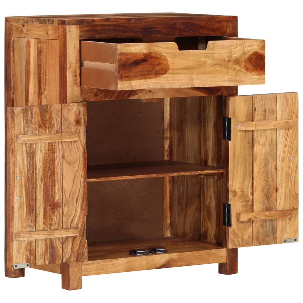 Credenza 58,5x35x75,5 cm in Legno Massello di Acacia