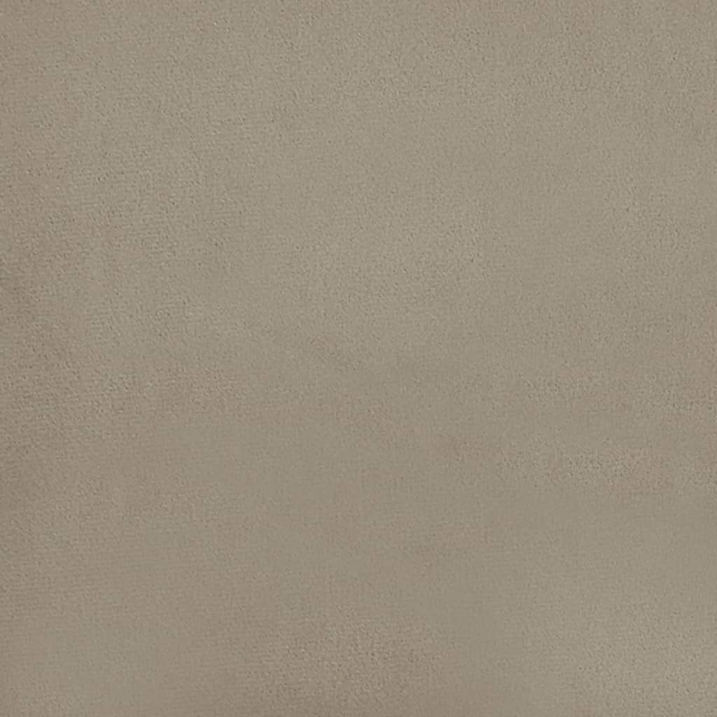 Sgabello Rotondo con Contenitore Grigio Scuro in Velluto 31 x 37 cm