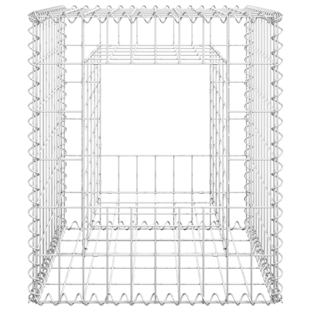 Cesti a Gabbione a Torre 2 pz 50x50x60 cm in Ferro