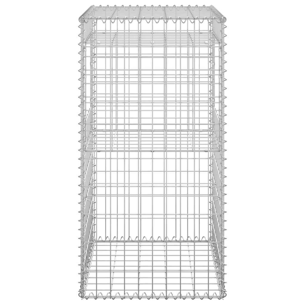 Cesto a Gabbione a Torre 50x50x100 cm in Ferro