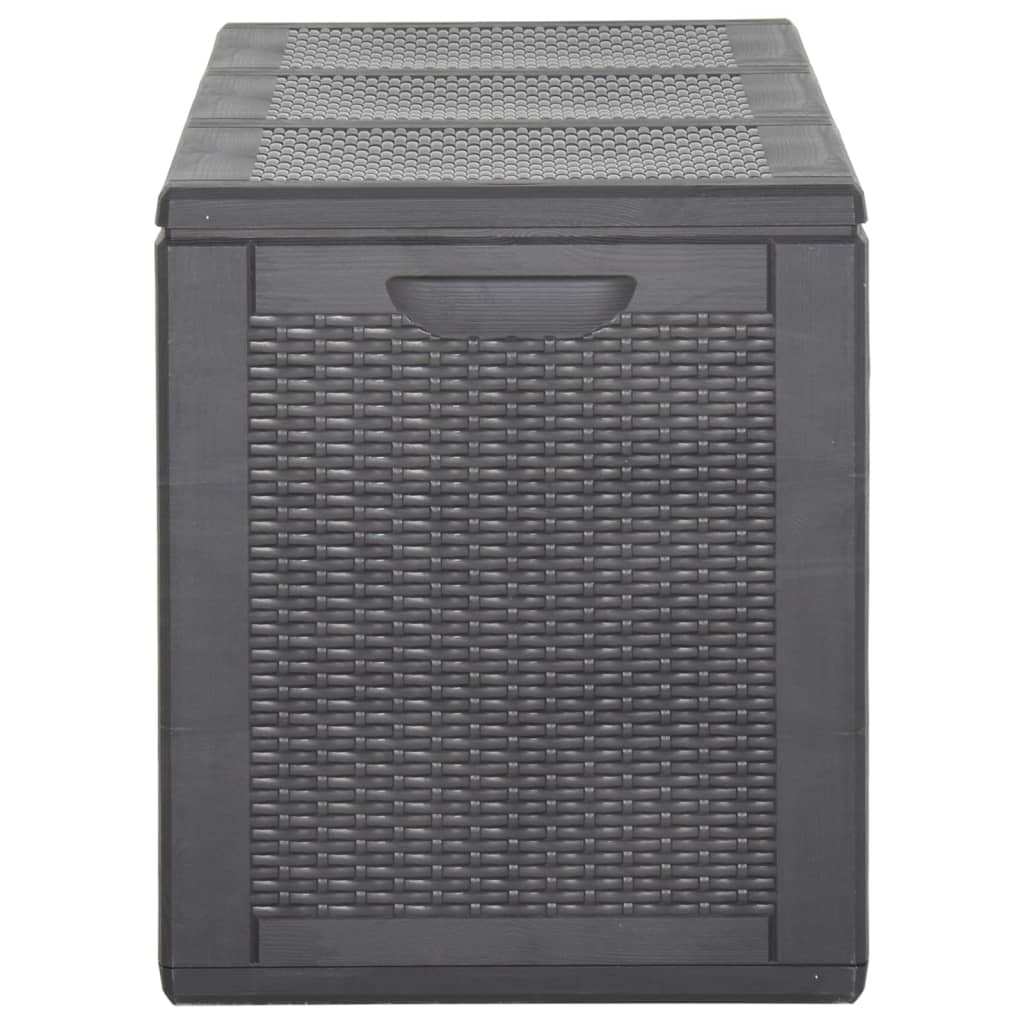 Baule da Giardino 270 L Nero in Rattan PP