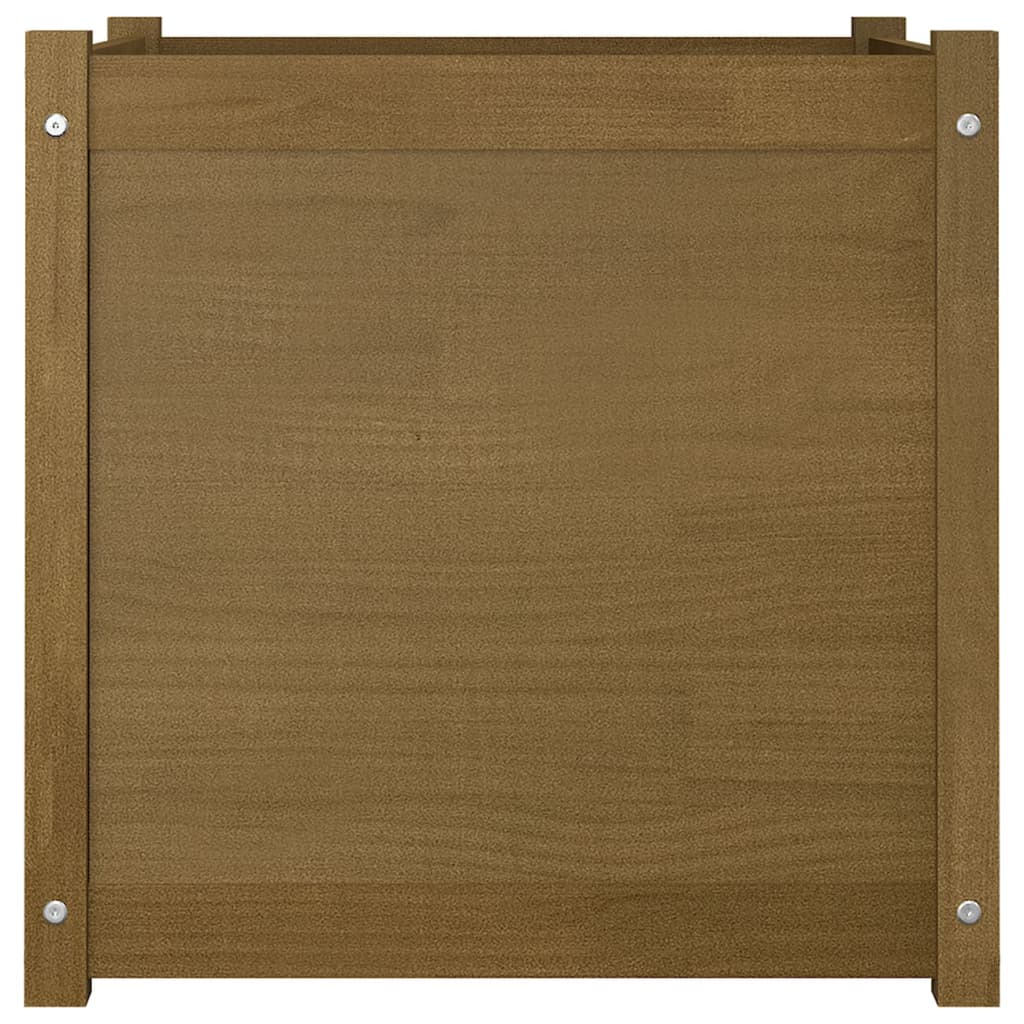 Fioriere 2 pz Ambra 60x60x60 cm in Legno Massello di Pino