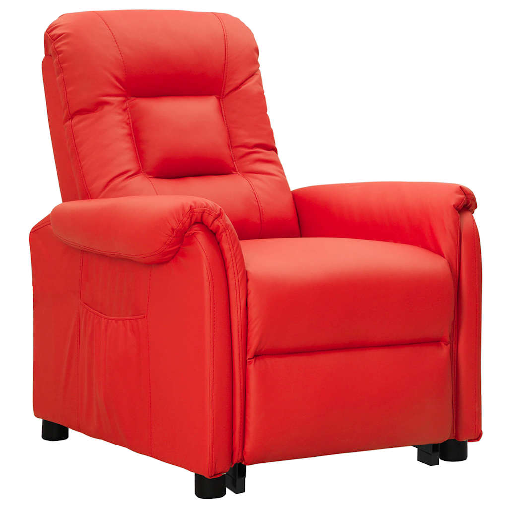 Poltrona Alzapersona Rosso in Similpelle