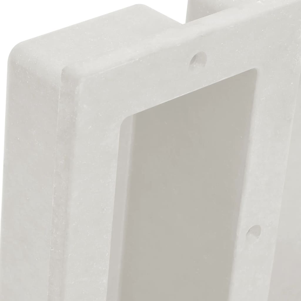Nicchia da Doccia con 2 Scomparti Bianco Opaco 41x51x10 cm