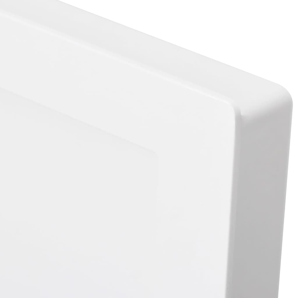 Nicchia da Doccia con 2 Scomparti Bianco Lucido 41x69x9 cm