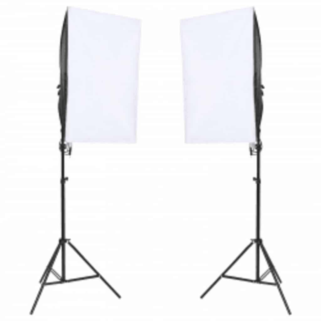 Kit per Studio Fotografico con Set di Luci e Fondale