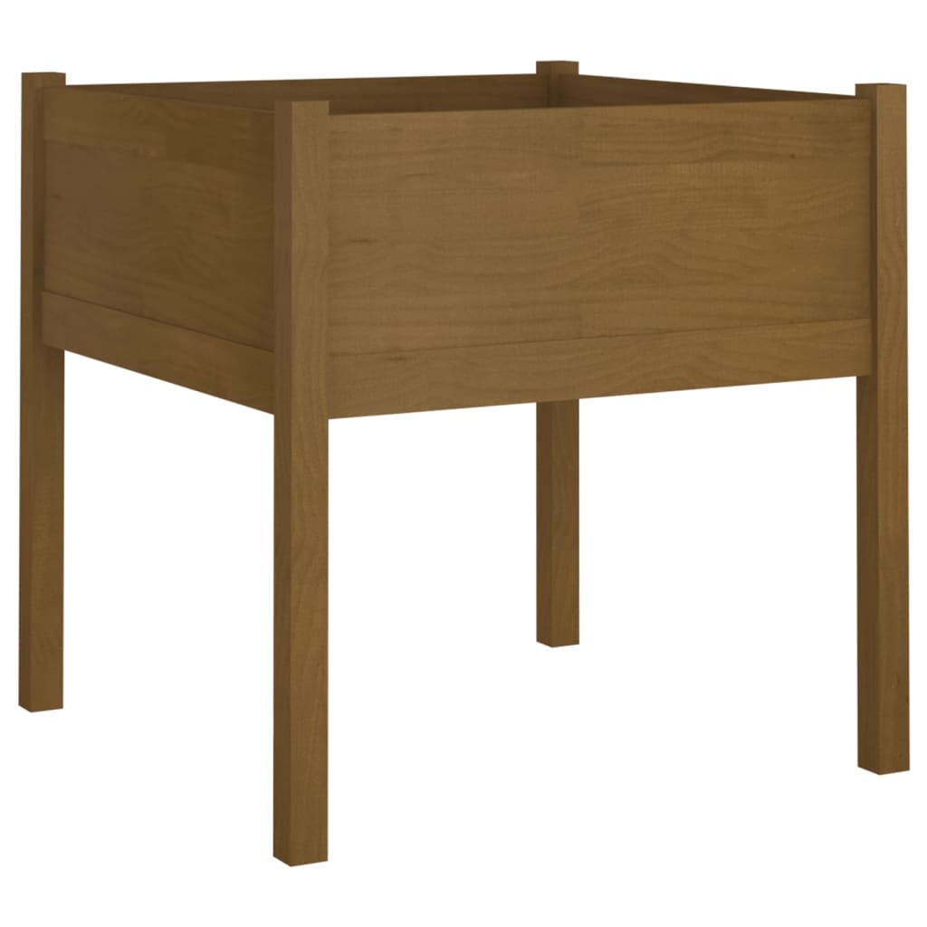Fioriere 2 pz Ambra 70x70x70 cm in Legno Massello di Pino