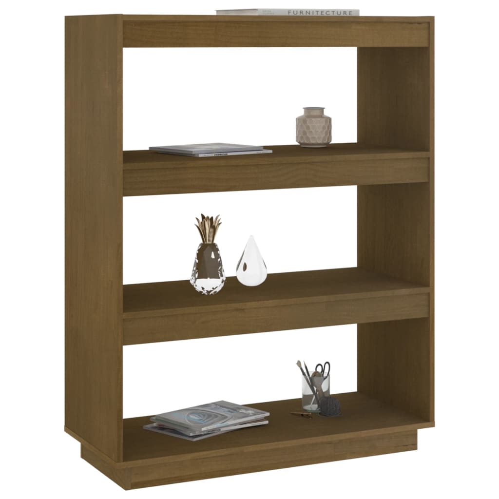 Libreria/Divisorio Ambra 80x35x103 cm in Massello di Pino