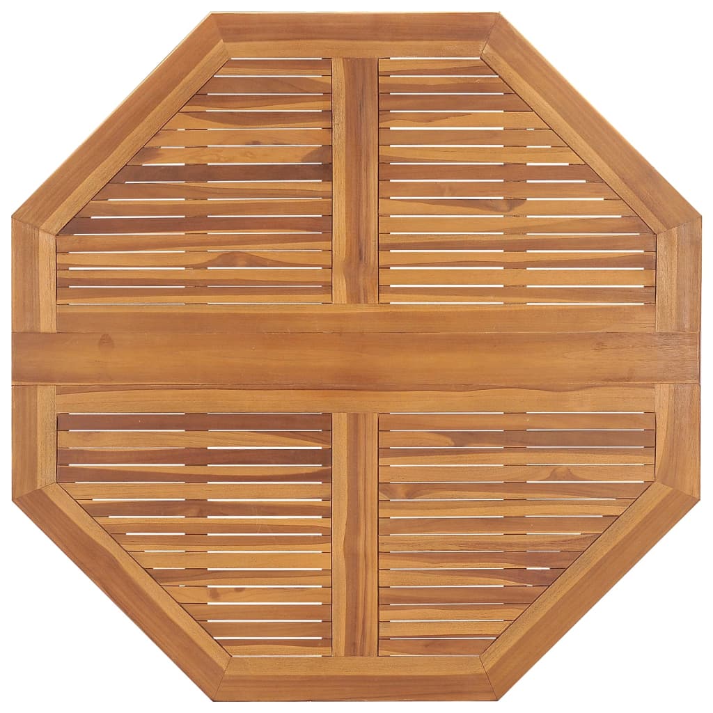 Tavolo da Giardino Pieghevole 110x110x75 cm in Massello di Teak