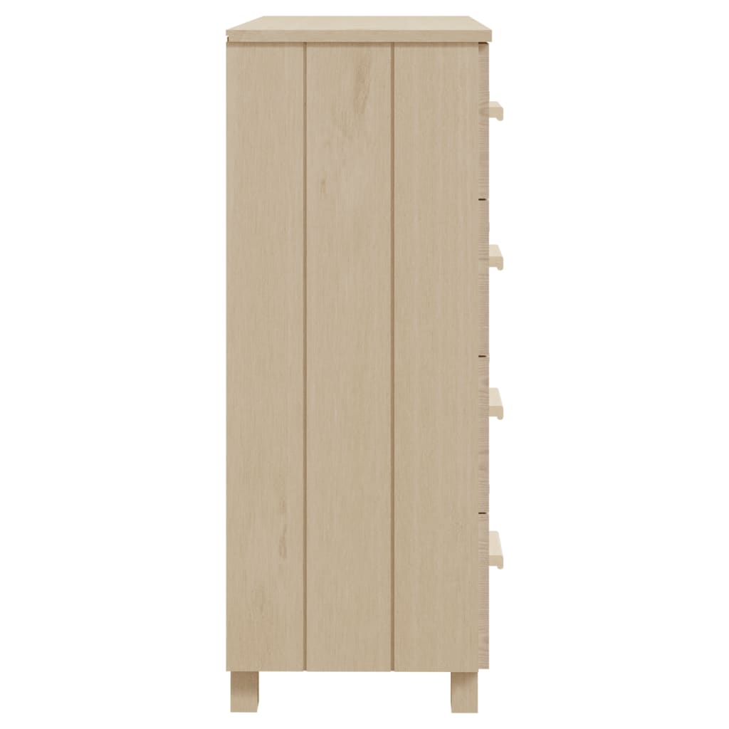 Credenza HAMAR ambra 79x40x103,5 cm in Legno Massello di Pino