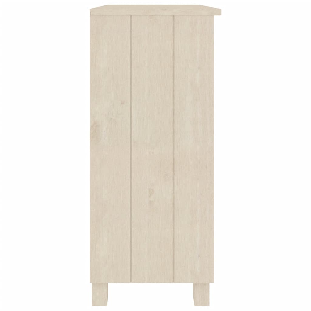 Credenza HAMAR ambra 85x35x80 cm in Legno Massello di Pino