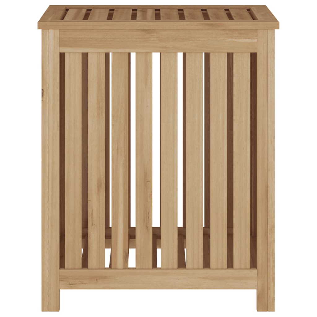 Cesto del Bucato 50x35x60 cm in Legno Massello di Teak
