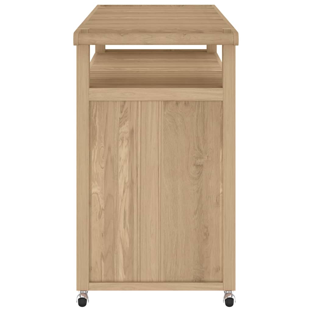 Carrello da Bar 120x50x90 cm in Legno Massello di Teak