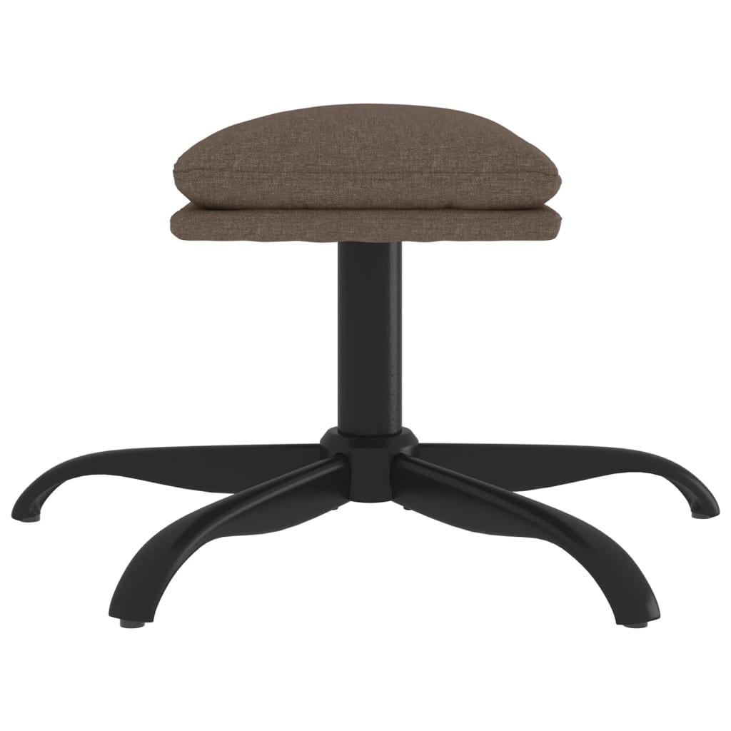 Poggiapiedi Tortora 60x60x36 cm in Tessuto