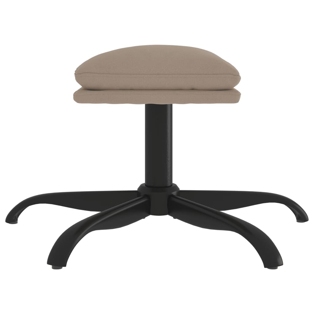 Sgabello Grigio Chiaro 60x60x36 cm in Microfibra