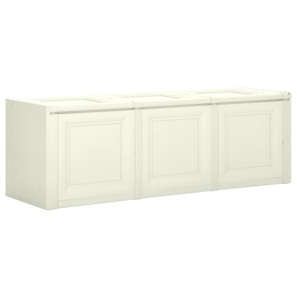 Baule per Cuscini Crema 125x40x42 cm 130 L