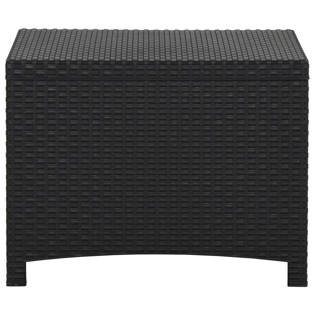 Baule da Giardino 60x54x41 cm in Rattan PP Grafite