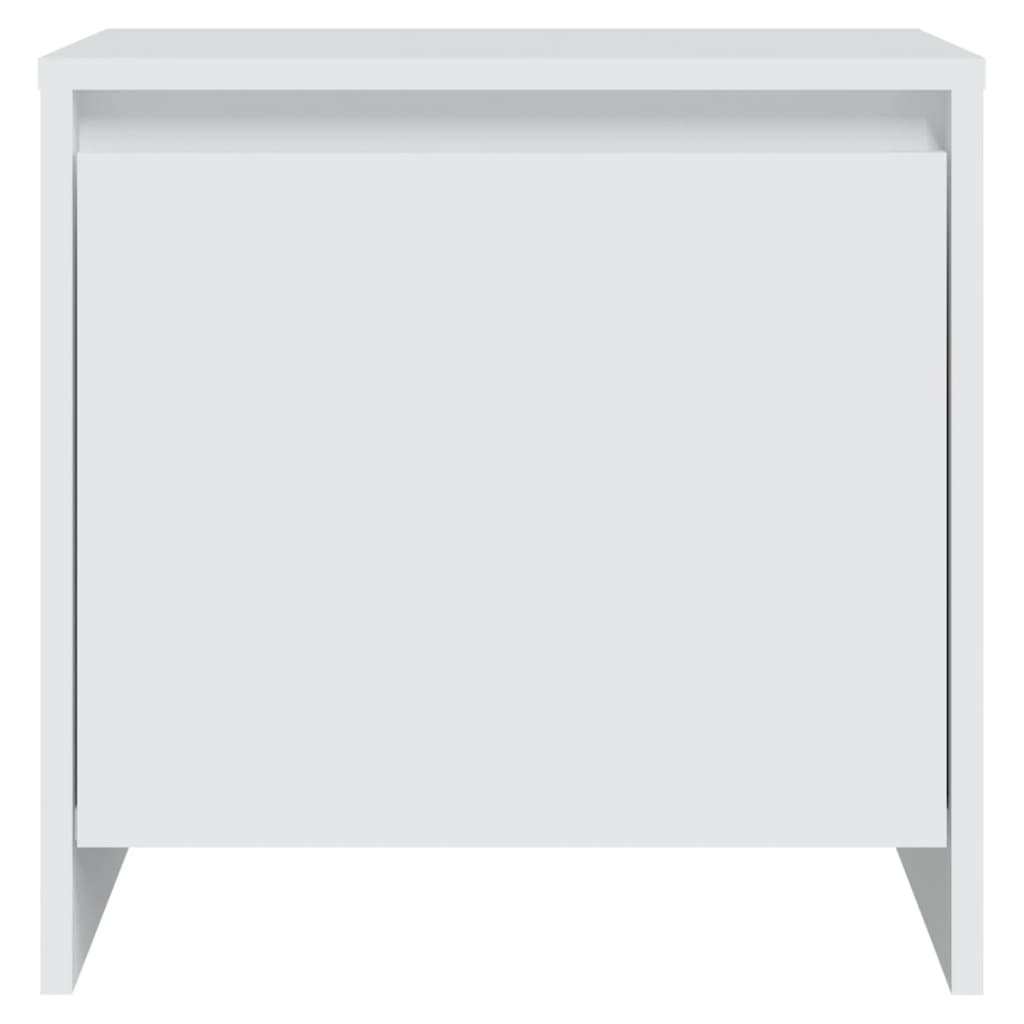 Comodino Bianco 45x34x44,5 cm in Truciolato