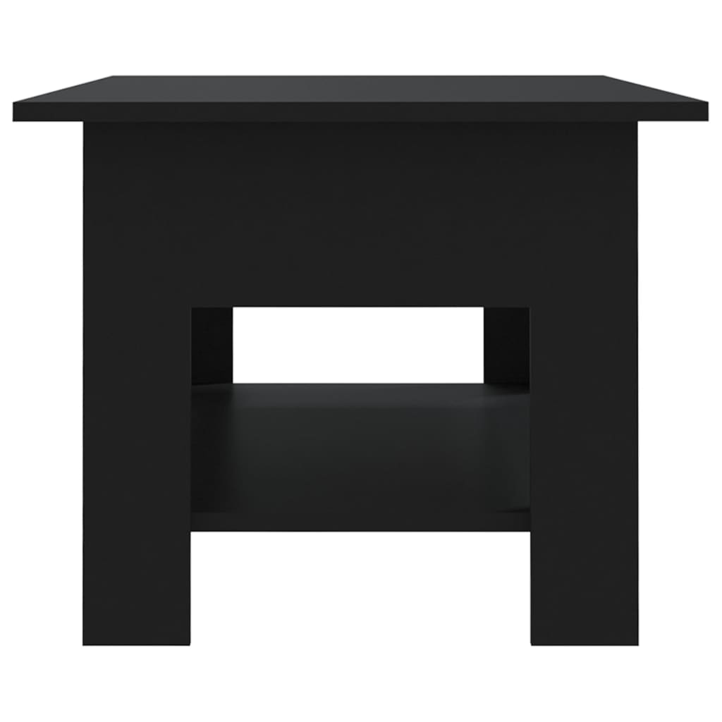 Tavolino da Salotto Nero 102x55x42 cm in Truciolato