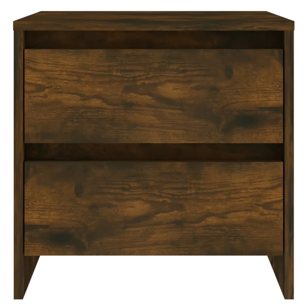 Comodini 2 pz Rovere Fumo 45x34,5x44,5 cm in Truciolato