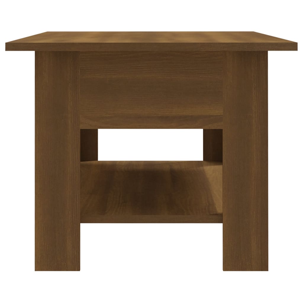 Tavolino da Salotto Rovere Marrone 102x55x42 cm in Truciolato
