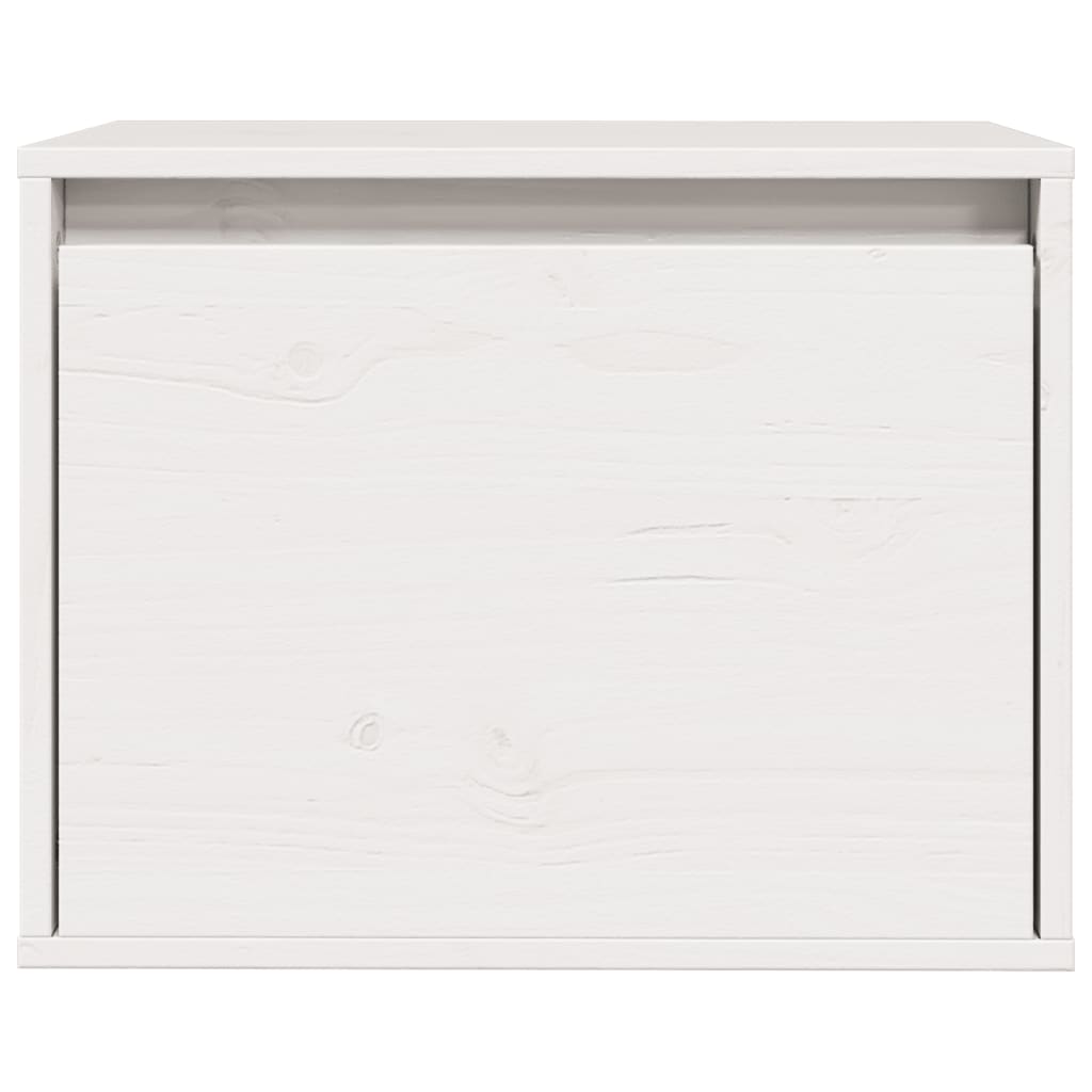 Pensile Bianco 45x30x35 cm in Legno Massello di Pino