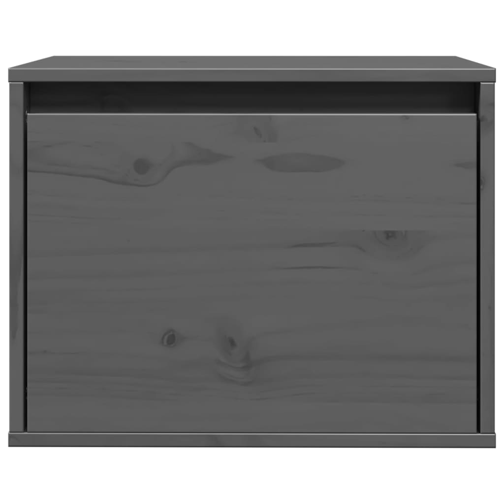 Pensile Grigio 45x30x35 cm in Legno Massello di Pino