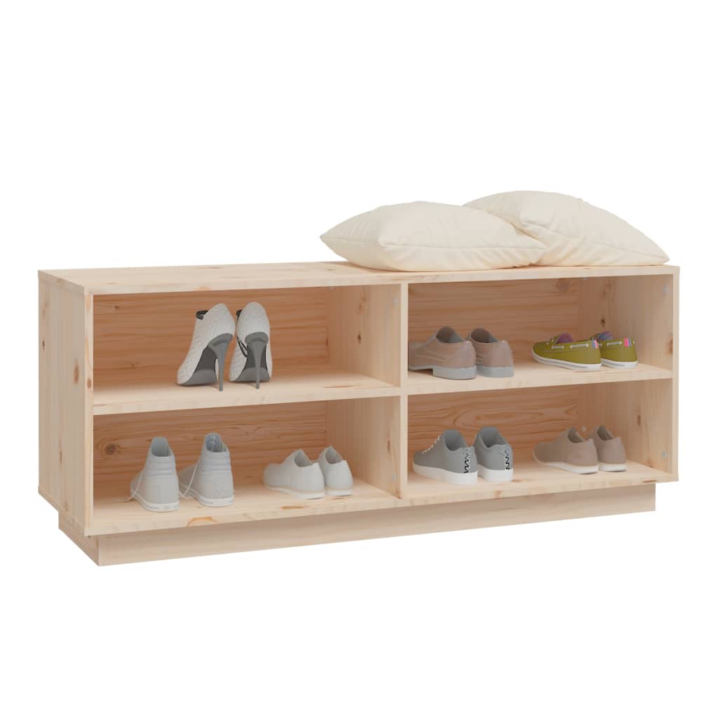 Scarpiera 110x34x45 cm in Legno Massello di Pino