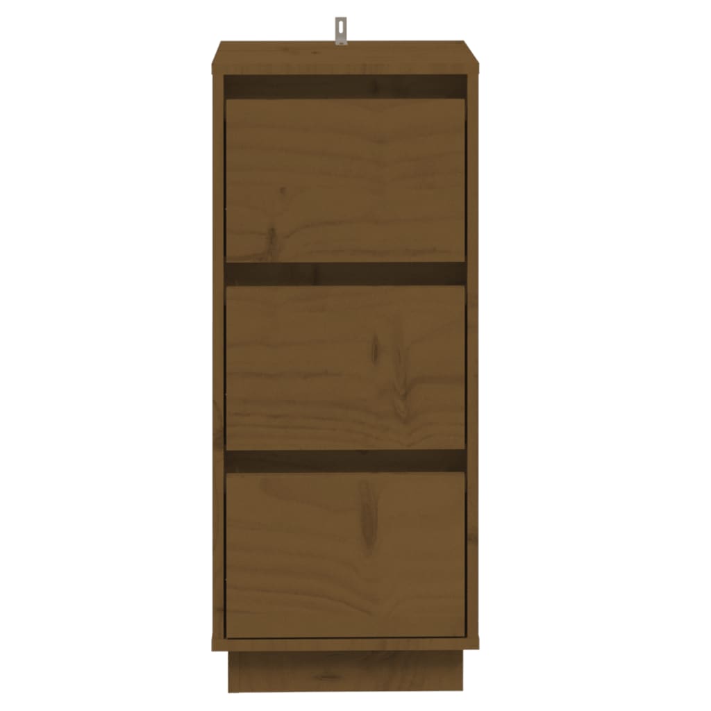 Credenze 2 pz Ambra 32x34x75 cm in Legno Massello di Pino
