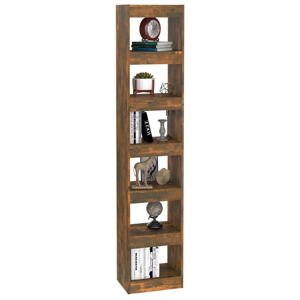 Libreria/Divisorio Rovere Fumo 40x30x198 cm