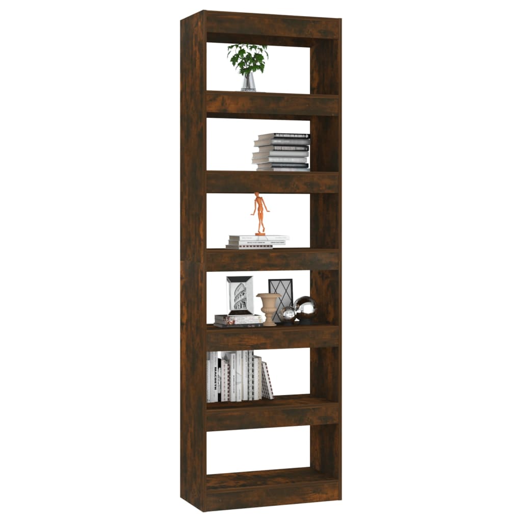 Libreria/Divisorio Rovere Fumo 60x30x198 cm