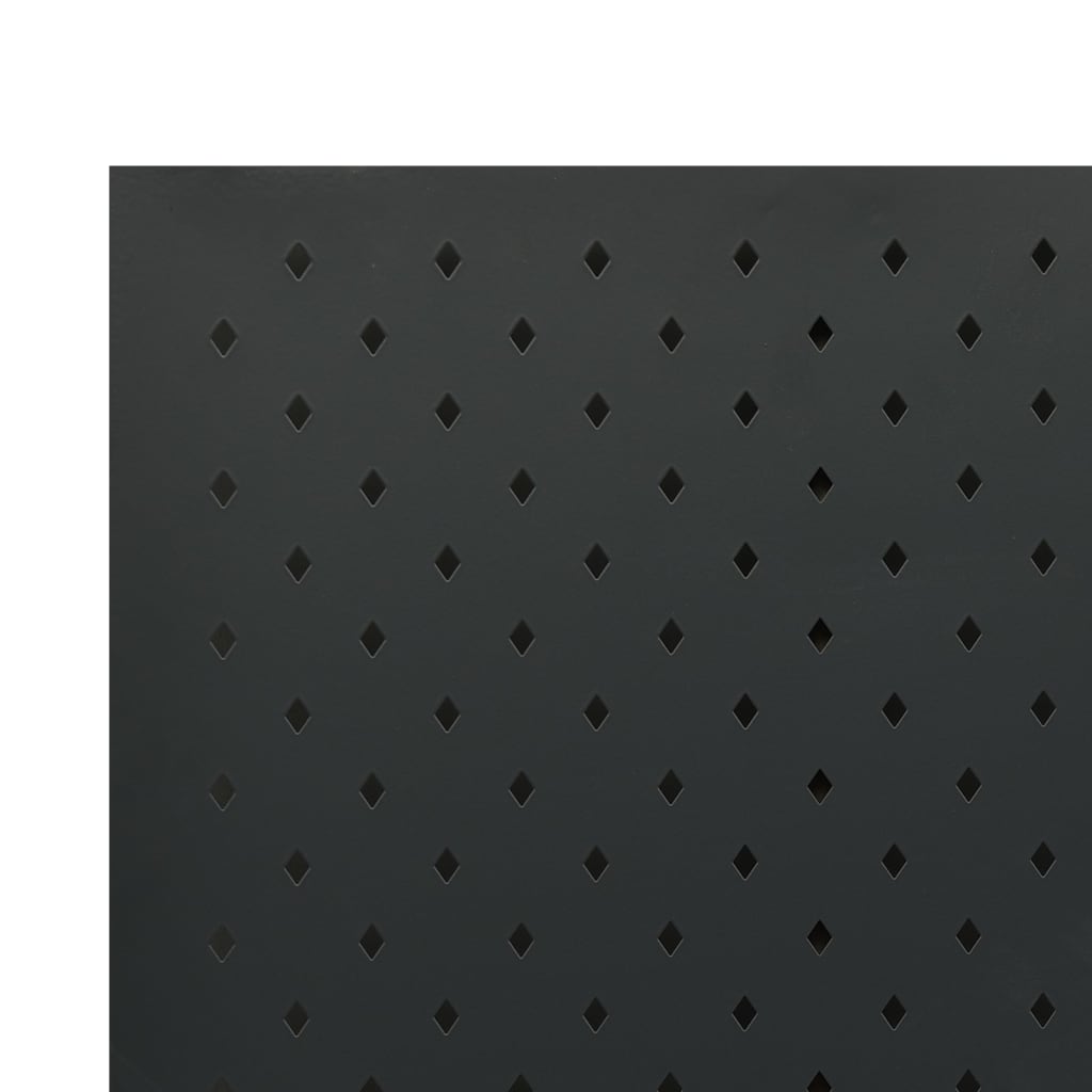 Paravento a 6 Pannelli 2 pz Nero 240x180 cm in Acciaio